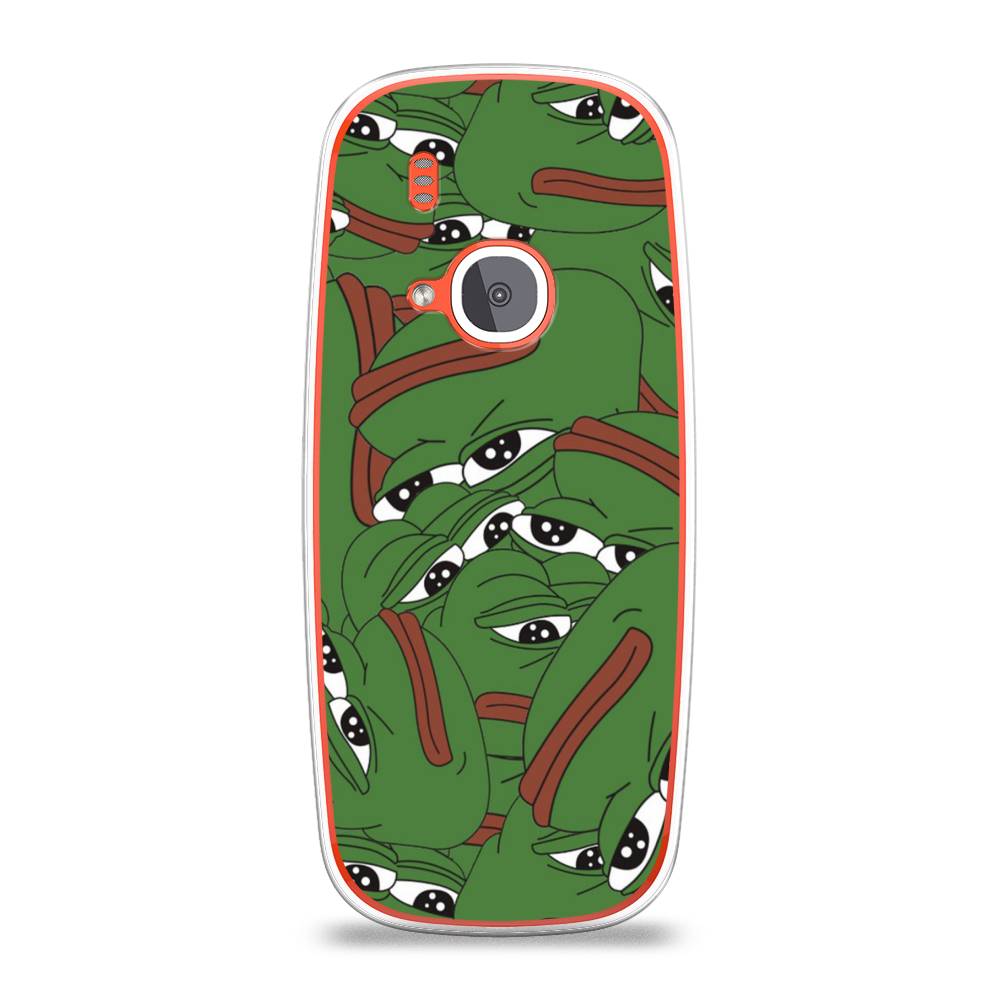 

Чехол Awog на Nokia 3310 (2017) / Нокиа 3310 (2017) "Печальный frog", Зеленый;белый, 120550-9
