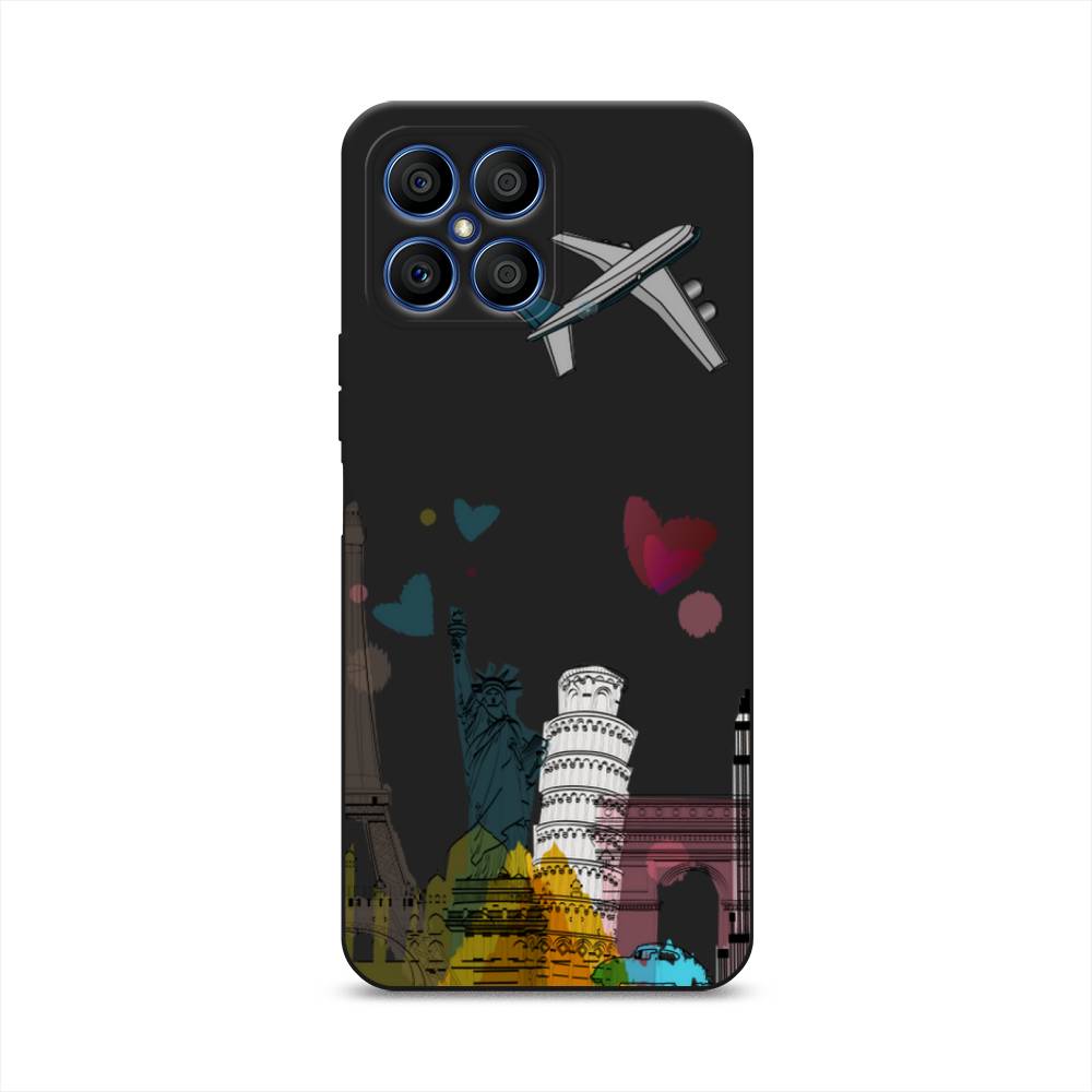 

Чехол Awog на Honor X8 "Самолет путешествий", Желтый, 6107652-1