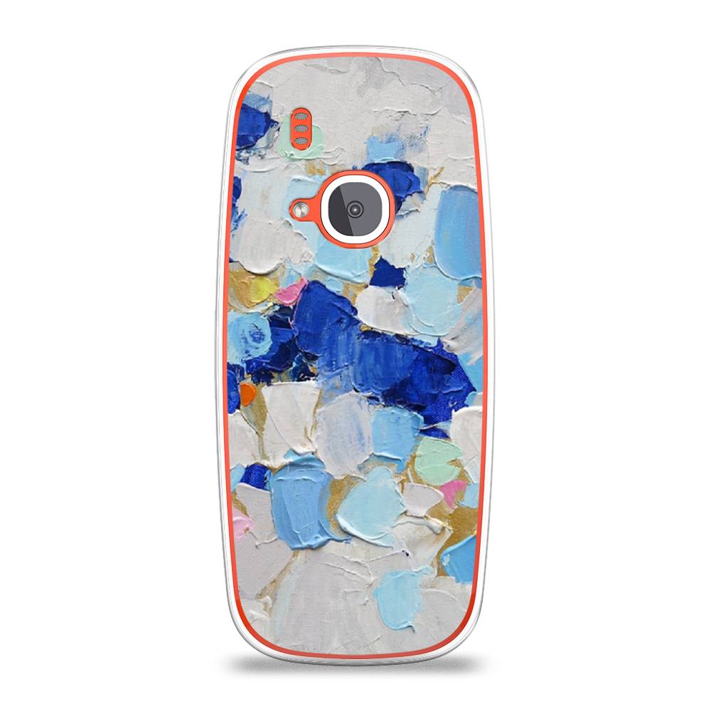 

Чехол Awog на Nokia 3310 (2017) / Нокиа 3310 (2017) "Холст сине-белый", Синий, 120550-10