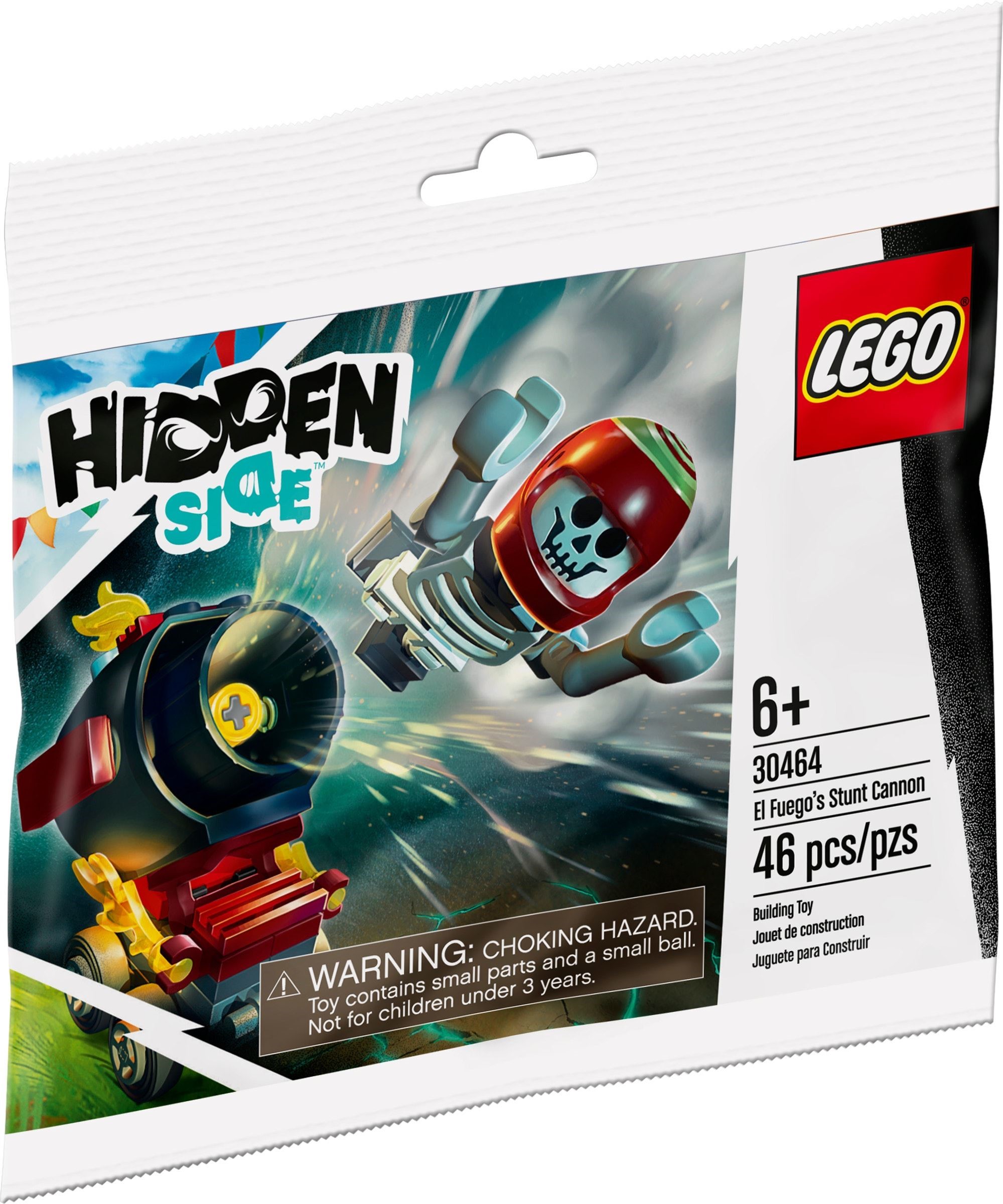 

Конструктор Lego 30464 Hidden Side Трюковая пушка Эль-Фуэго, 46 деталей, Трюковая пушка Эль-Фуэго
