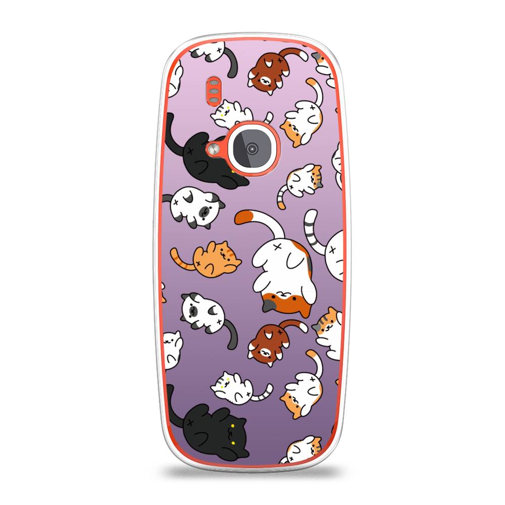 

Чехол Awog на Nokia 3310 (2017) / Нокиа 3310 (2017) "Котопад", Фиолетовый;белый, 120550-7