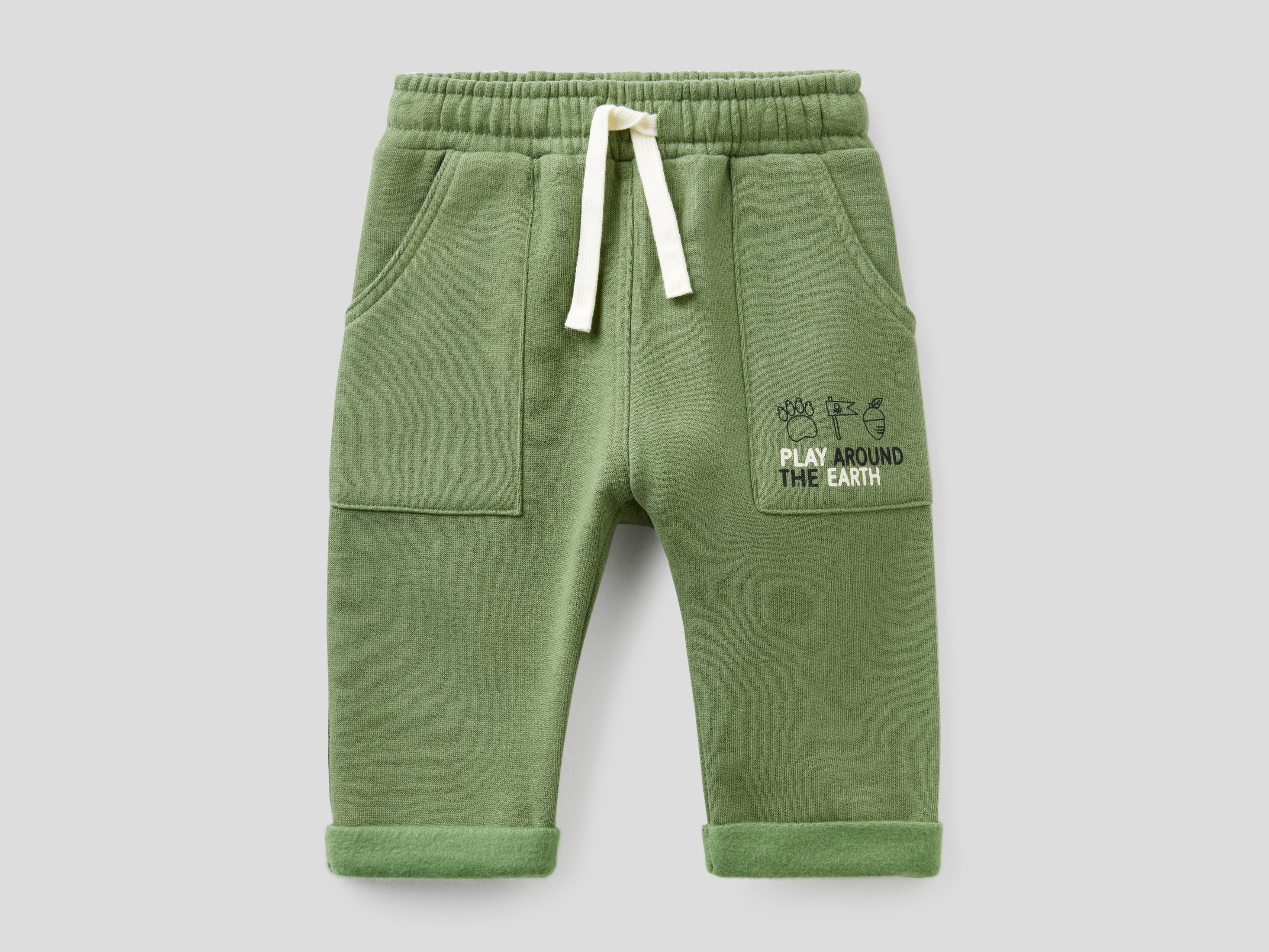 

Брюки для мальчиков Benetton цв. зеленый р.98, 21A_3EB5I0507