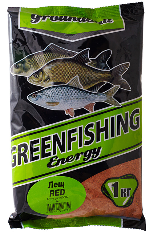 

Прикормка GreenFishing ENERGY Лещ Красный 1 кг, 650002, Разноцветный, NEW