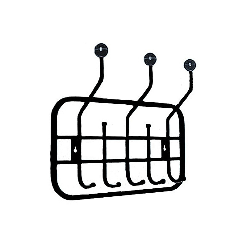 фото Вешалка ti_настенная тс1 n20 черная nobrand