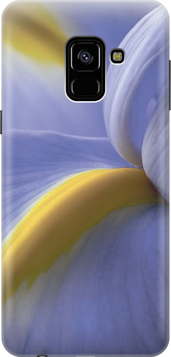 

Силиконовый чехол на Samsung Galaxy A8 (2018) с принтом "Синяя калла", Желтый;фиолетовый, 7214
