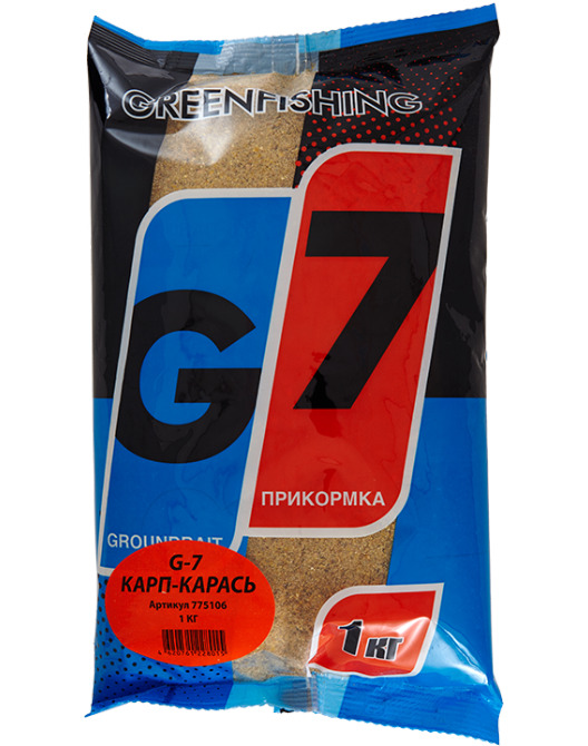 Прикормка GreenFishing G7 Карп-Карась 1 кг, 775106