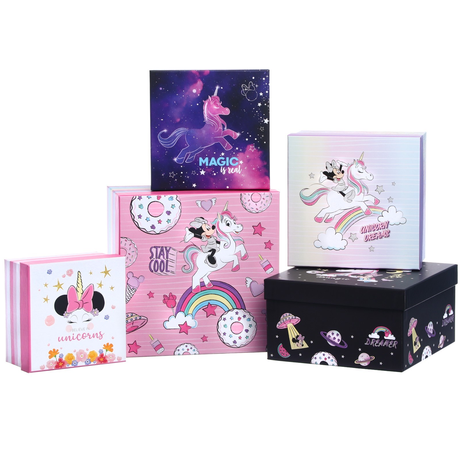 Набор подарочных коробок Disney Unicorn Минни Маус 5 в 1 3630₽