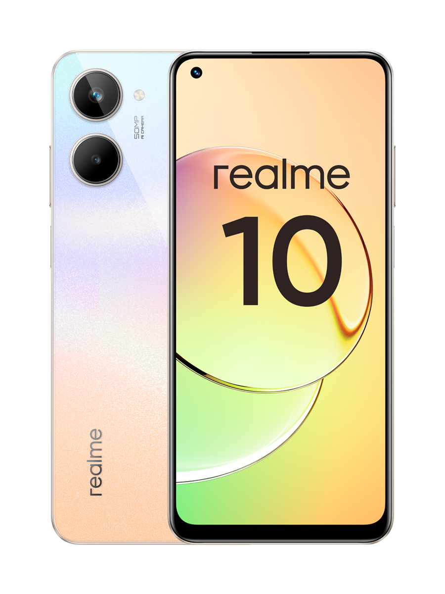 

Смартфон Realme 10 4/128GB White (RMX3630), 10