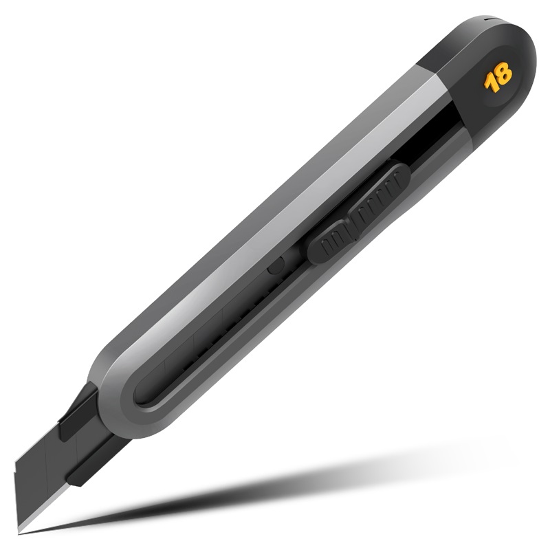 нож канцелярский deli ht4018 с выдвижным лезвием 18мм ck sk2 18mm Технический нож 
