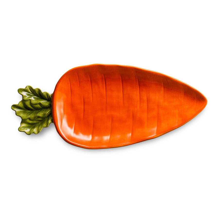 фото Блюдо сервировочное 3d certified int весенний сад морковка 37х16 см, керамика certified international