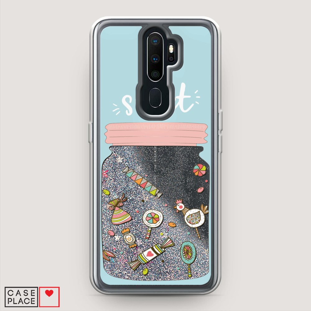 

Чехол Awog на Oppo A9 (2020) "Конфетки в банке", Разноцветный, 251991-1