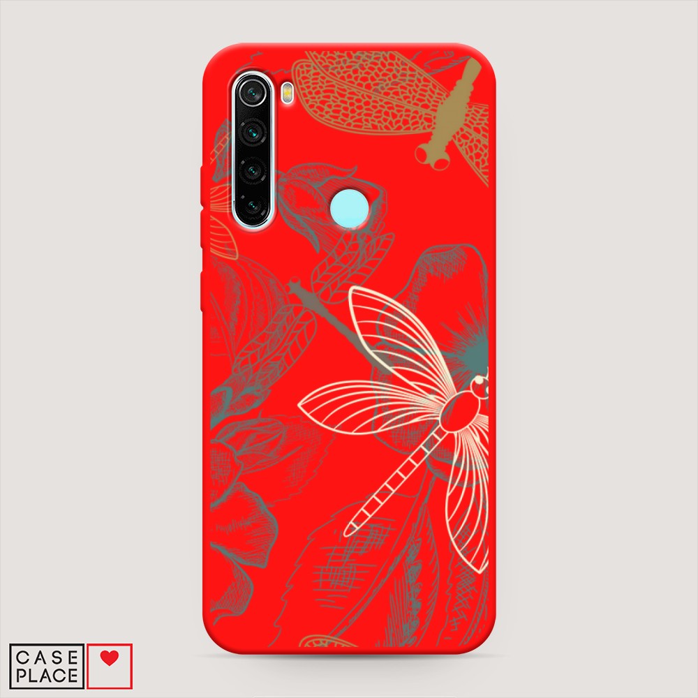 

Чехол Awog на Xiaomi Redmi Note 8 "Тени стрекоз", Разноцветный, 36553-1