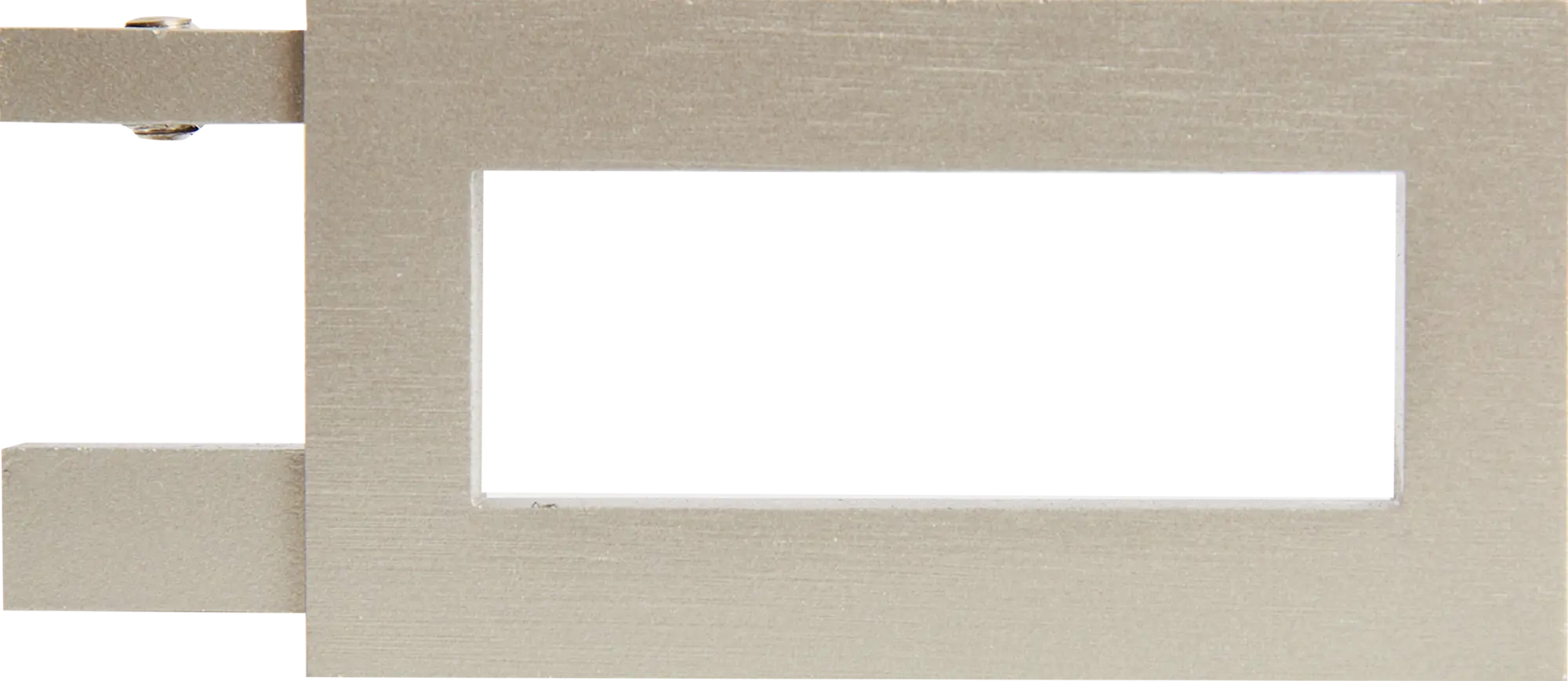 Наконечник Квадро Симпл Inspire металл цвет сатин 4 см 2 шт. шкаф купе симпл зеркало дуб сонома светлый зеркало 1600 мм