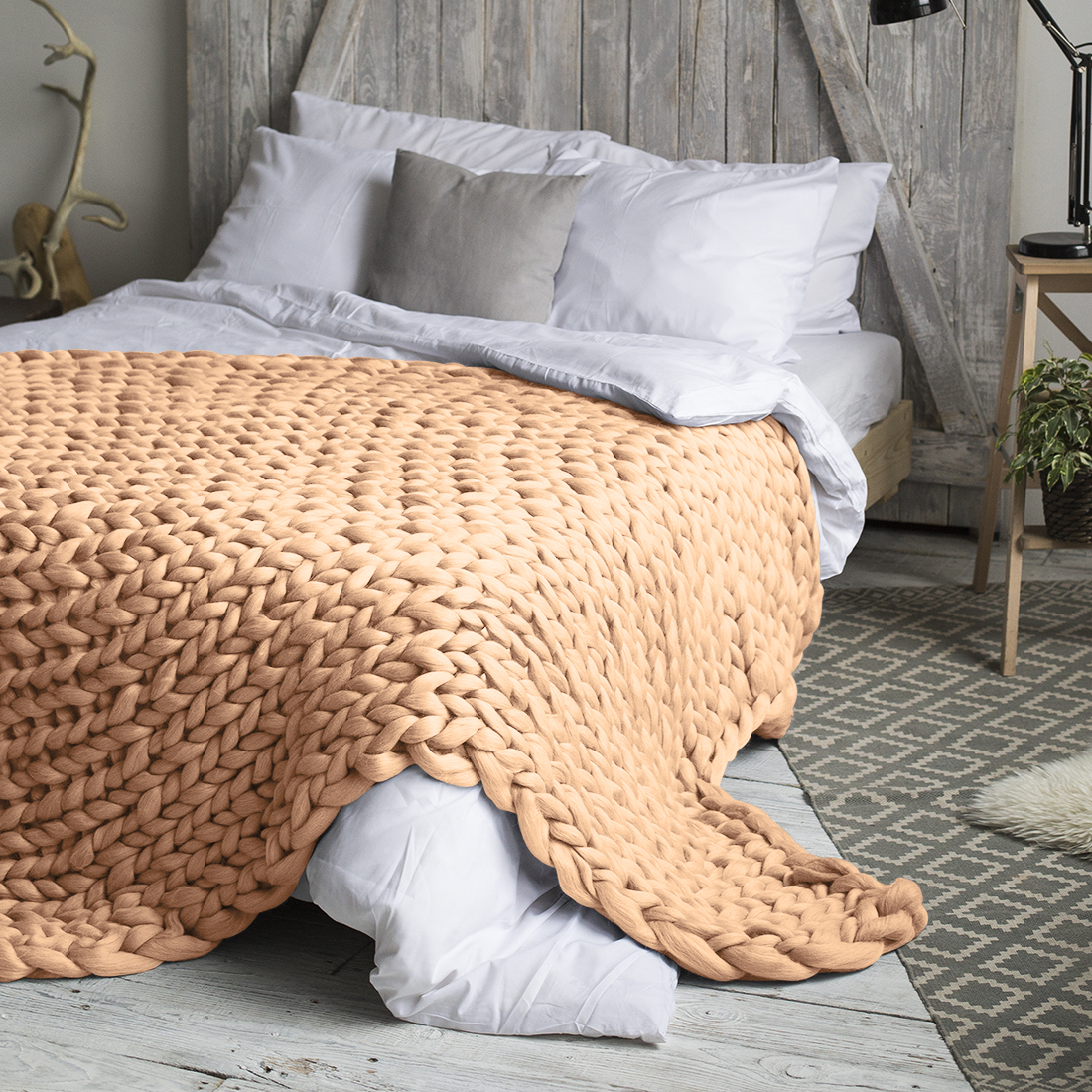 

Dome Толстая пряжа Hygge Dome (100% шерсть) 140х200 Бежевый