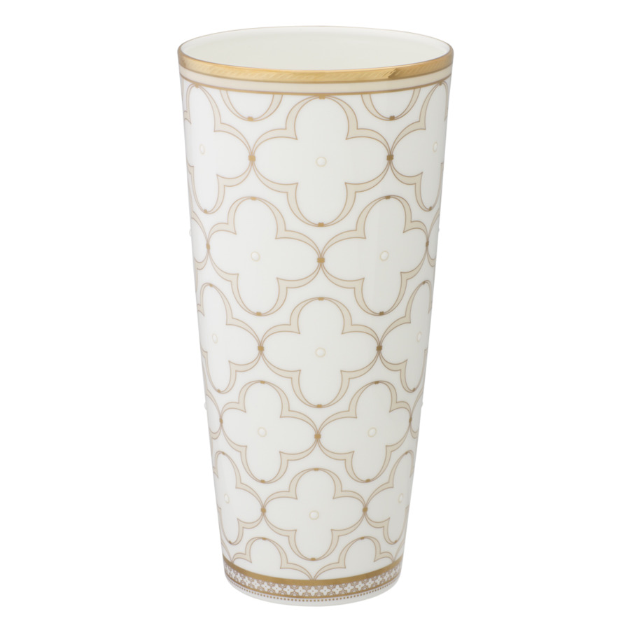 

Ваза Noritake Трефолио, золотой кант 26 см