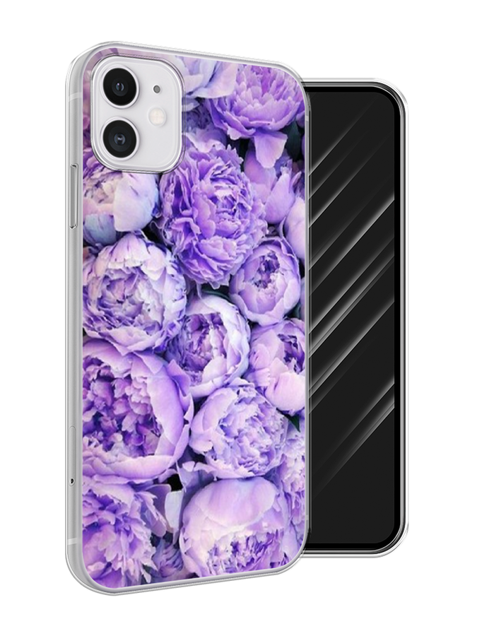 

Чехол Awog на Apple iPhone 11 / Айфон 11 "Пионы сиреневые", Разноцветный, 12150-8
