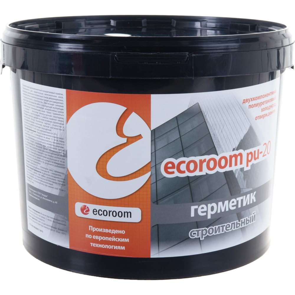 Полиуретановый герметик ECOROOM 2K, 12.5 кг E-PUгерм-12524/12.5