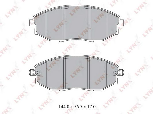 Тормозные колодки LYNXauto дисковые BD1812 100056977020