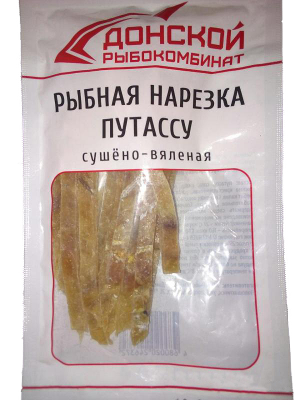 

Путассу Донской рыбокомбинат сушено-вяленая кусочки 200 г