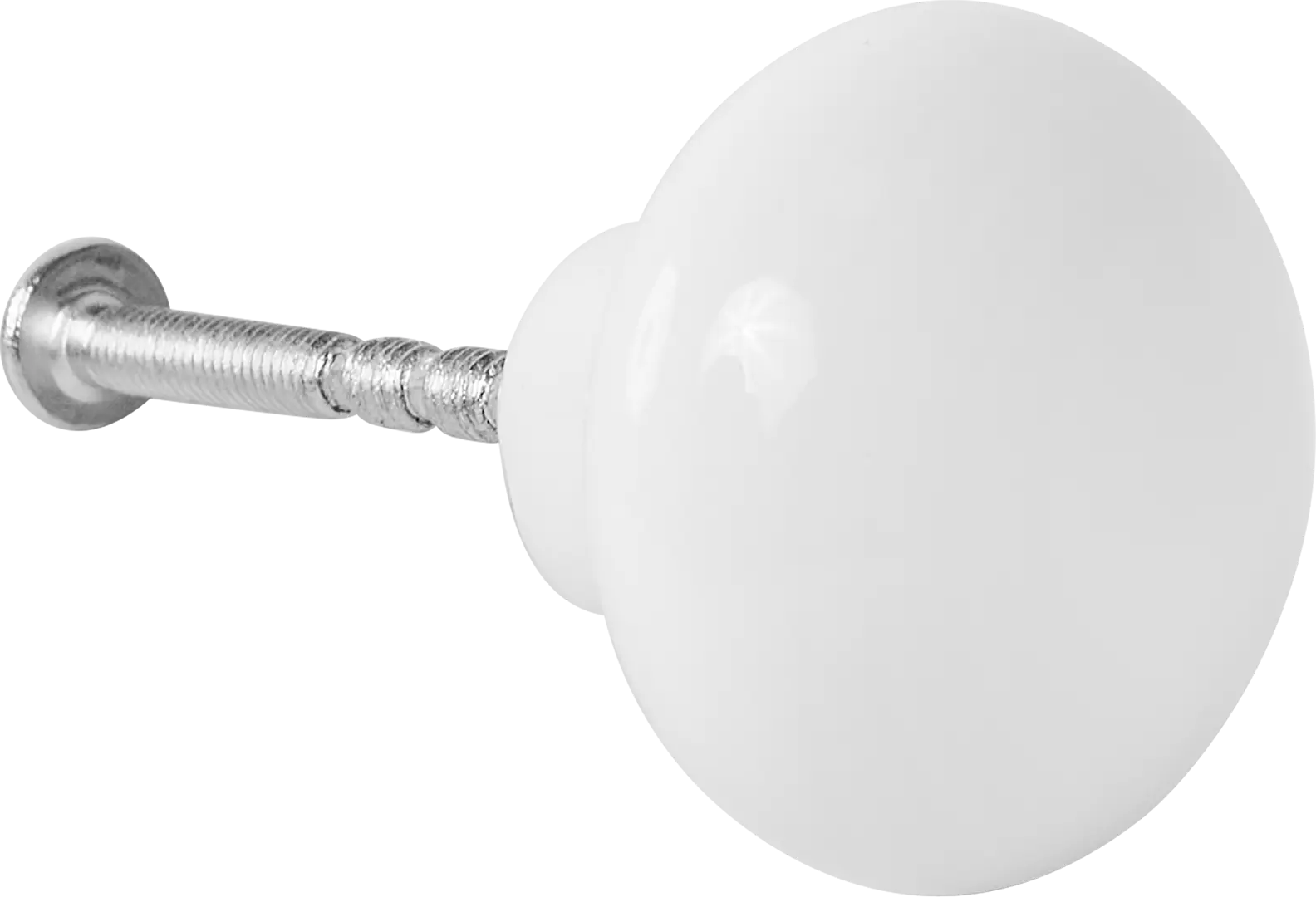 

Ручка-кнопка мебельная 3101-00-WH 27x35 мм, цвет белый