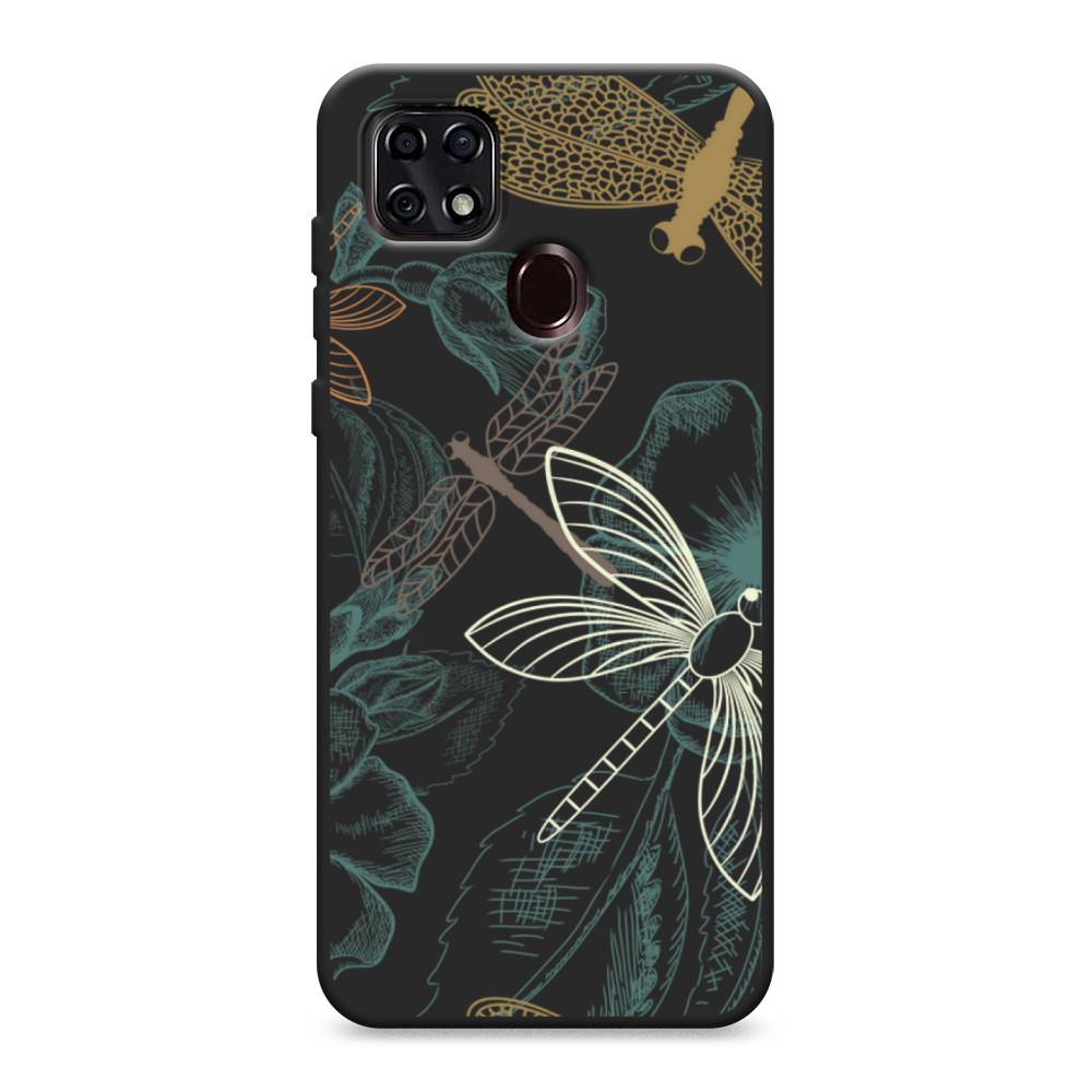 

Чехол Awog на ZTE Blade 20 Smart / ЗТЕ Блэйд 20 Smart "Тени стрекоз", Разноцветный, 133552-1