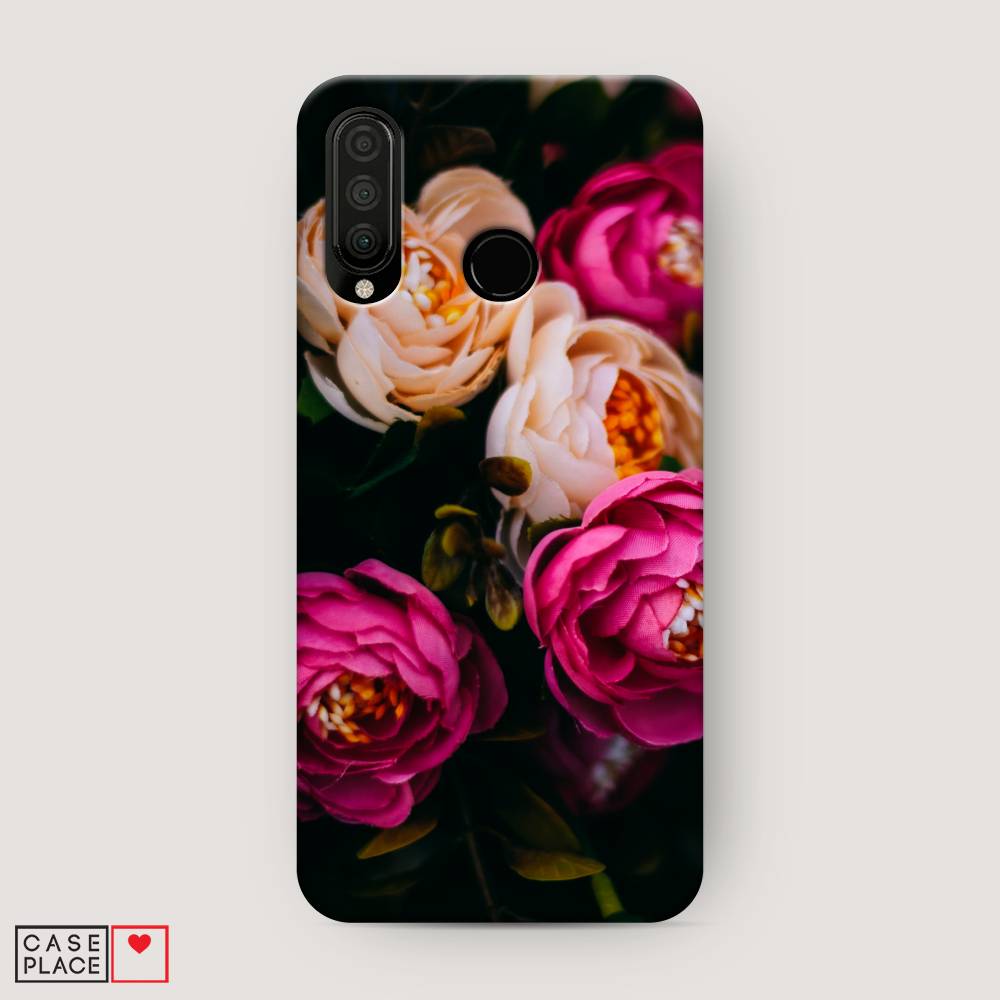 

Чехол Awog "Розовые пионы на черном" для Honor 20 Lite 2020