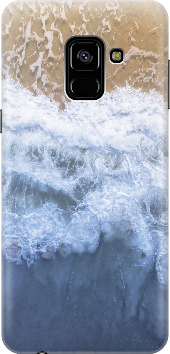 

Чехол на Samsung Galaxy A8 (2018) с принтом "Океанская волны", Коричневый;синий, 7216