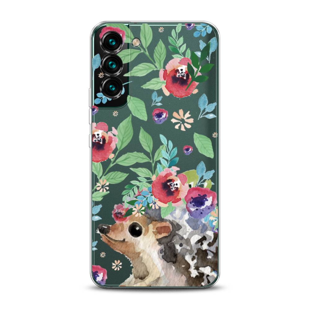 

Чехол Awog на Samsung Galaxy S22 / Самсунг S22 "Ежик в цветах акварель", Розовый;зеленый;коричневый, 2103850-2