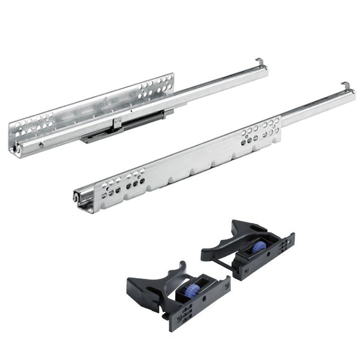 

Комплект направляющих Hettich Quadro с доводчиком 25 Silent System, NL450, Серебристый