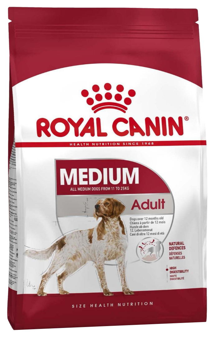 

Сухой корм для взрослых собак средних пород Royal Canin Medium Adult, 3 кг