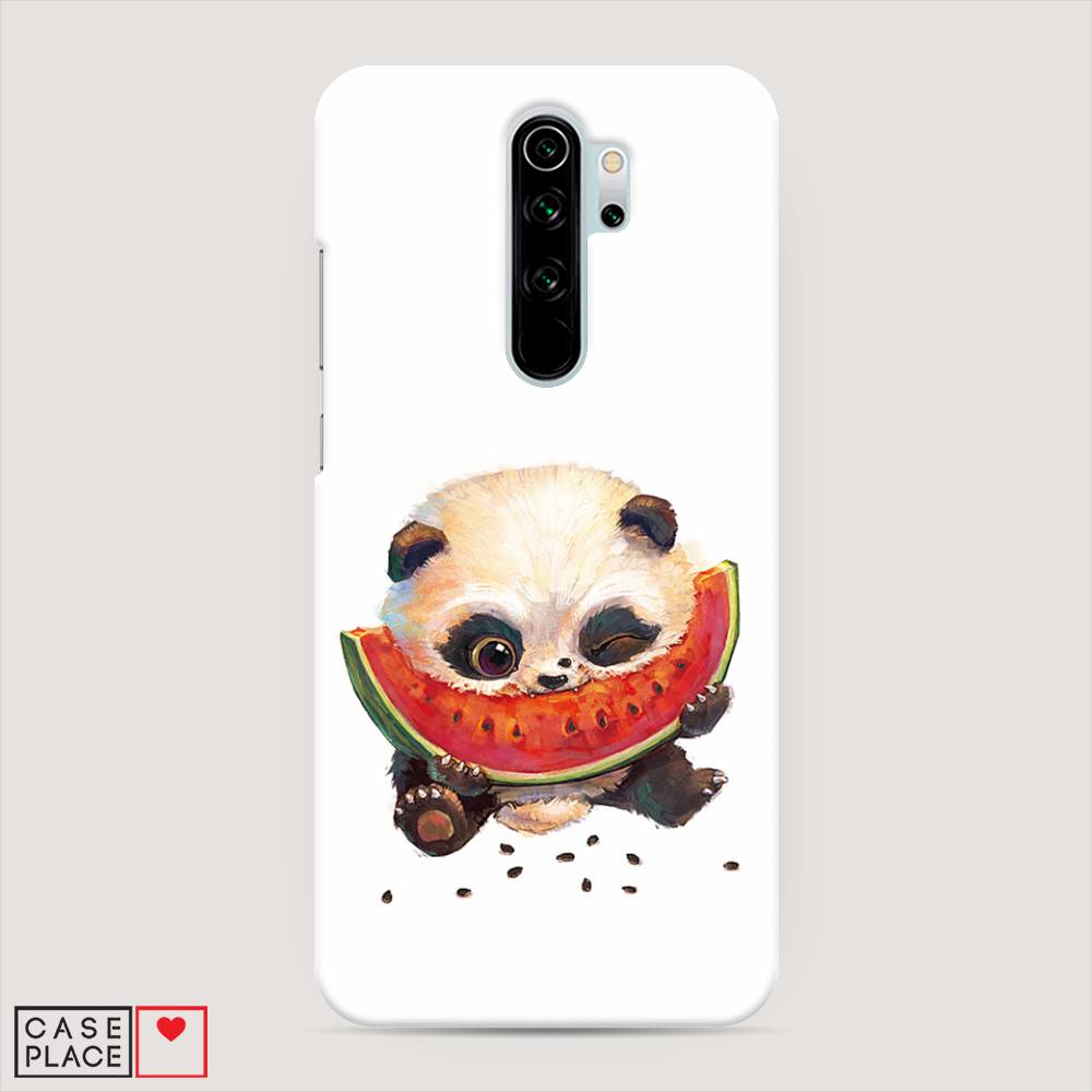 

Пластиковый чехол "Малыш панды с арбузом" на Xiaomi Redmi Note 8 Pro, 36620-1
