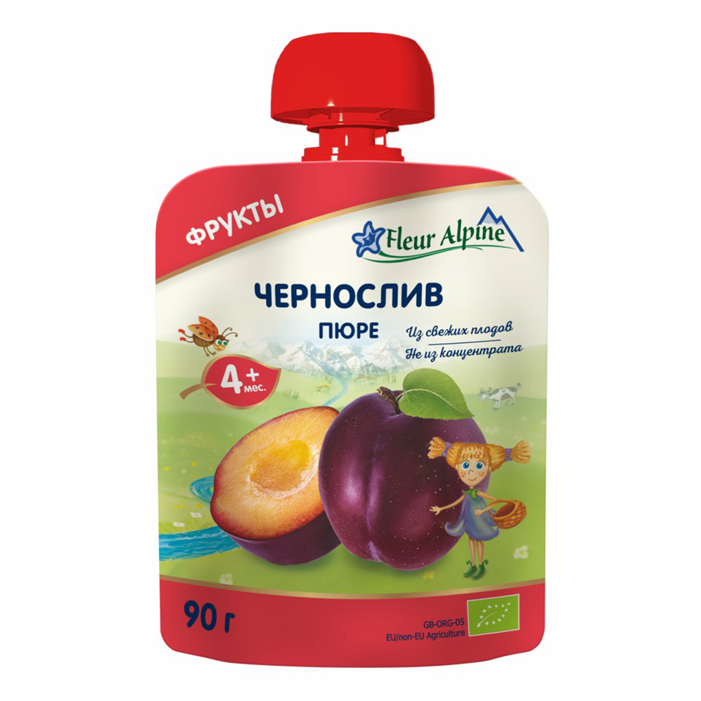 Пюре Fleur Alpine Organic чернослив с 4 месяцев 90 г