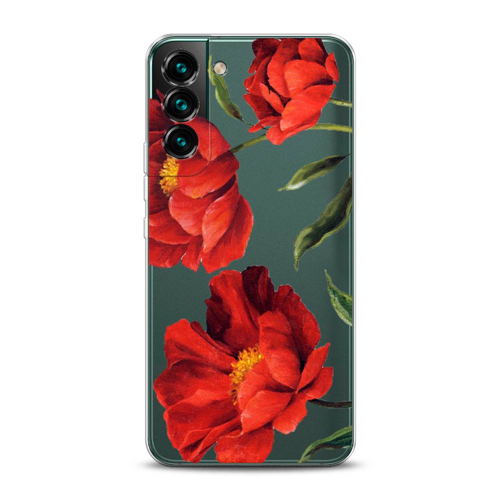 

Чехол Awog на Samsung Galaxy S22 / Самсунг S22 "Красные маки", Красный, 2103850-8