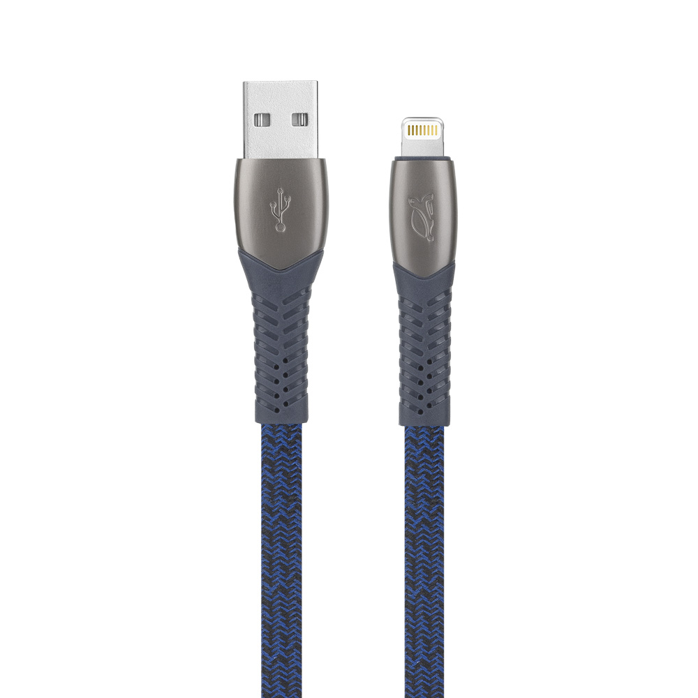 

Кабель MFi Lightning, 1.2м синий RIVACASE PS6101 BL12, PS6101