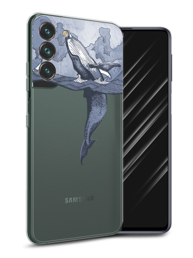 

Чехол Awog на Samsung Galaxy S22 / Самсунг S22 "Два измерения", Голубой;черный;прозрачный, 2103850-7