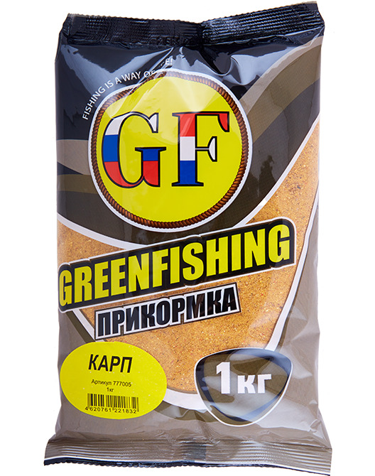 

Прикормка GreenFishing GF Карп 1 кг, 777005, Разноцветный, NEW
