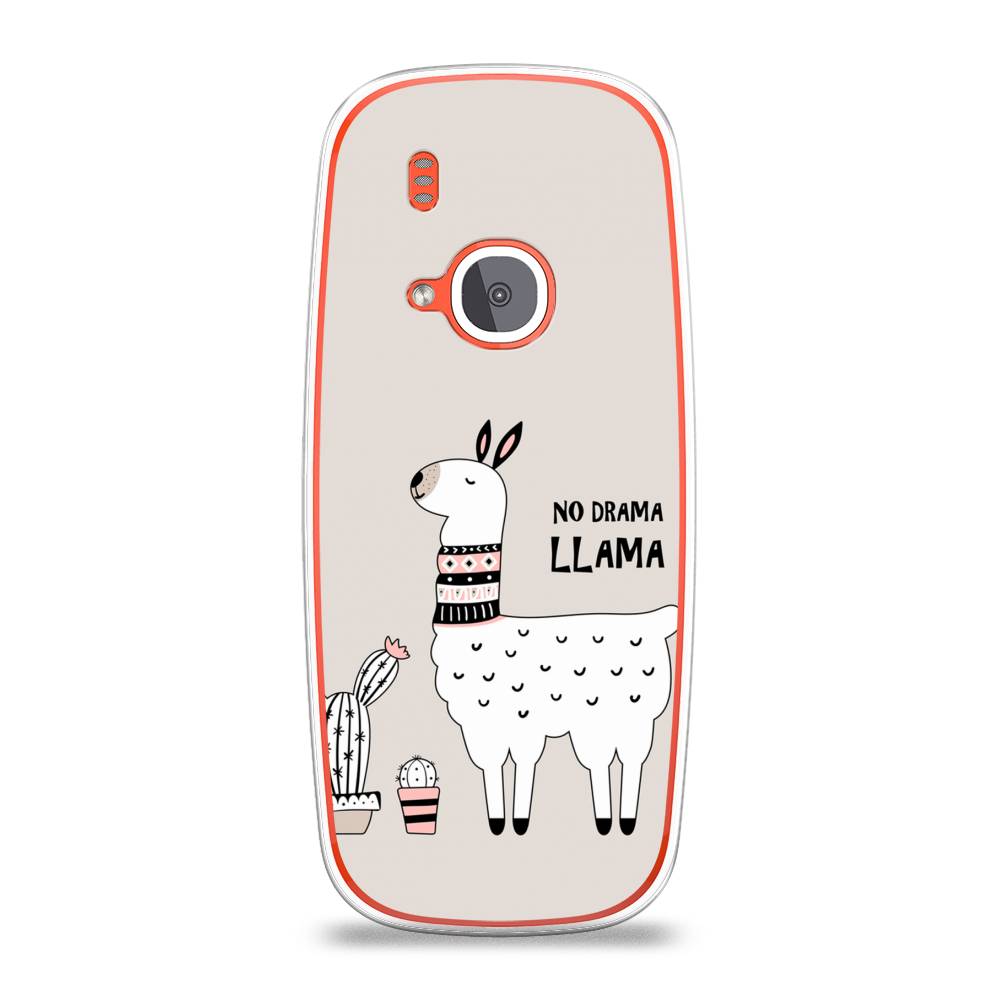 

Чехол Awog на Nokia 3310 (2017) / Нокиа 3310 (2017) "No drama LLama", Бежевый;серый;белый, 120550-2