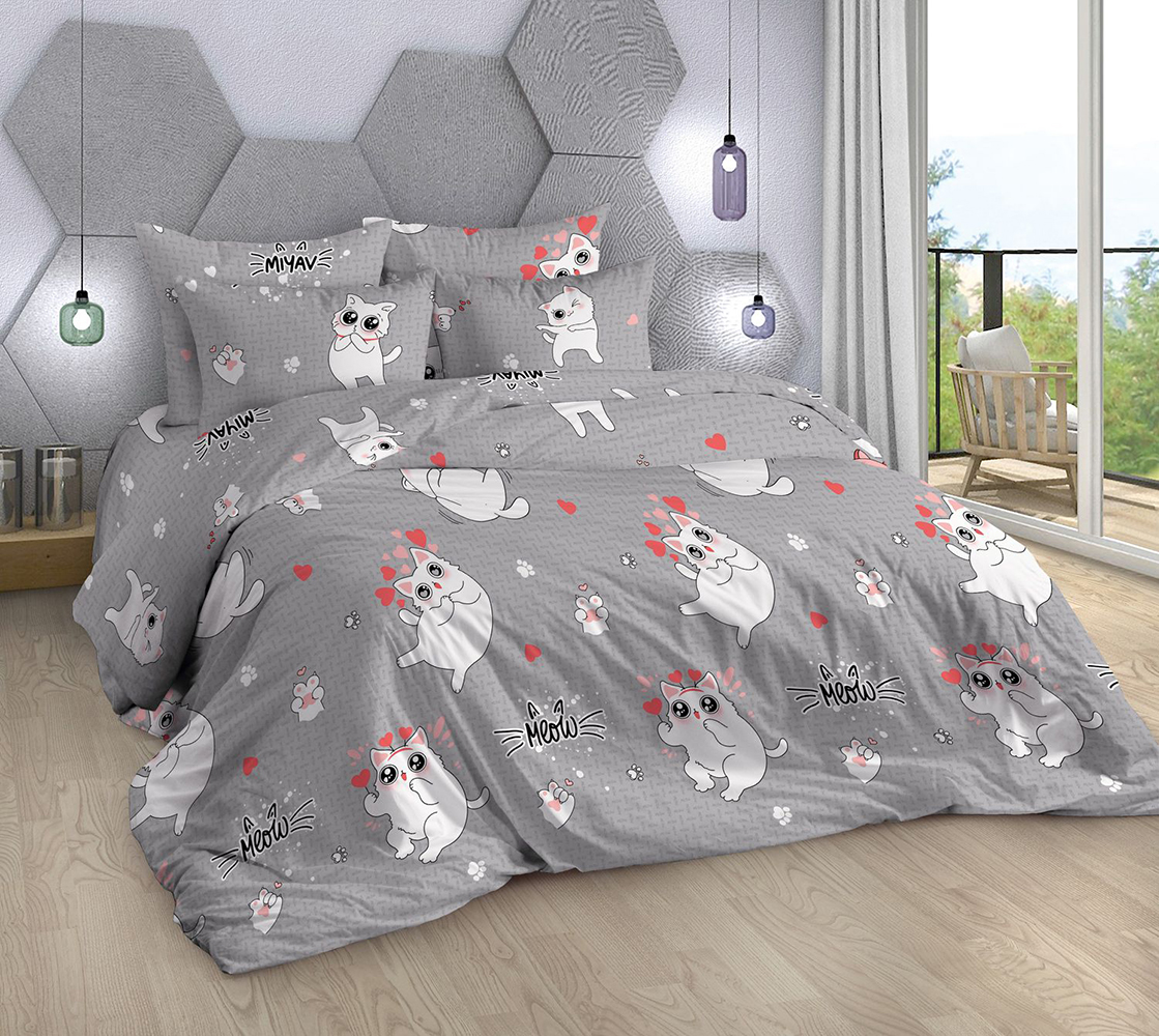 

Простыня Mercury Home Китти 1.5 СП 145x214 Бязь, Китти