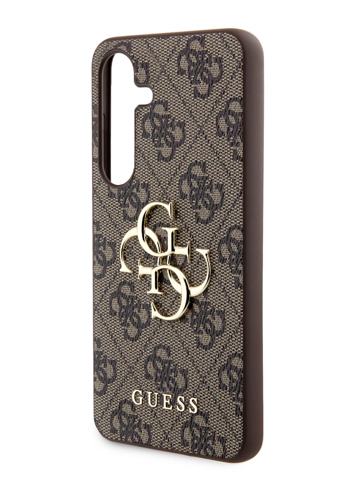 Чехол Guess для Samsung Galaxy S24+ 4G Big metal logo Hard Brown