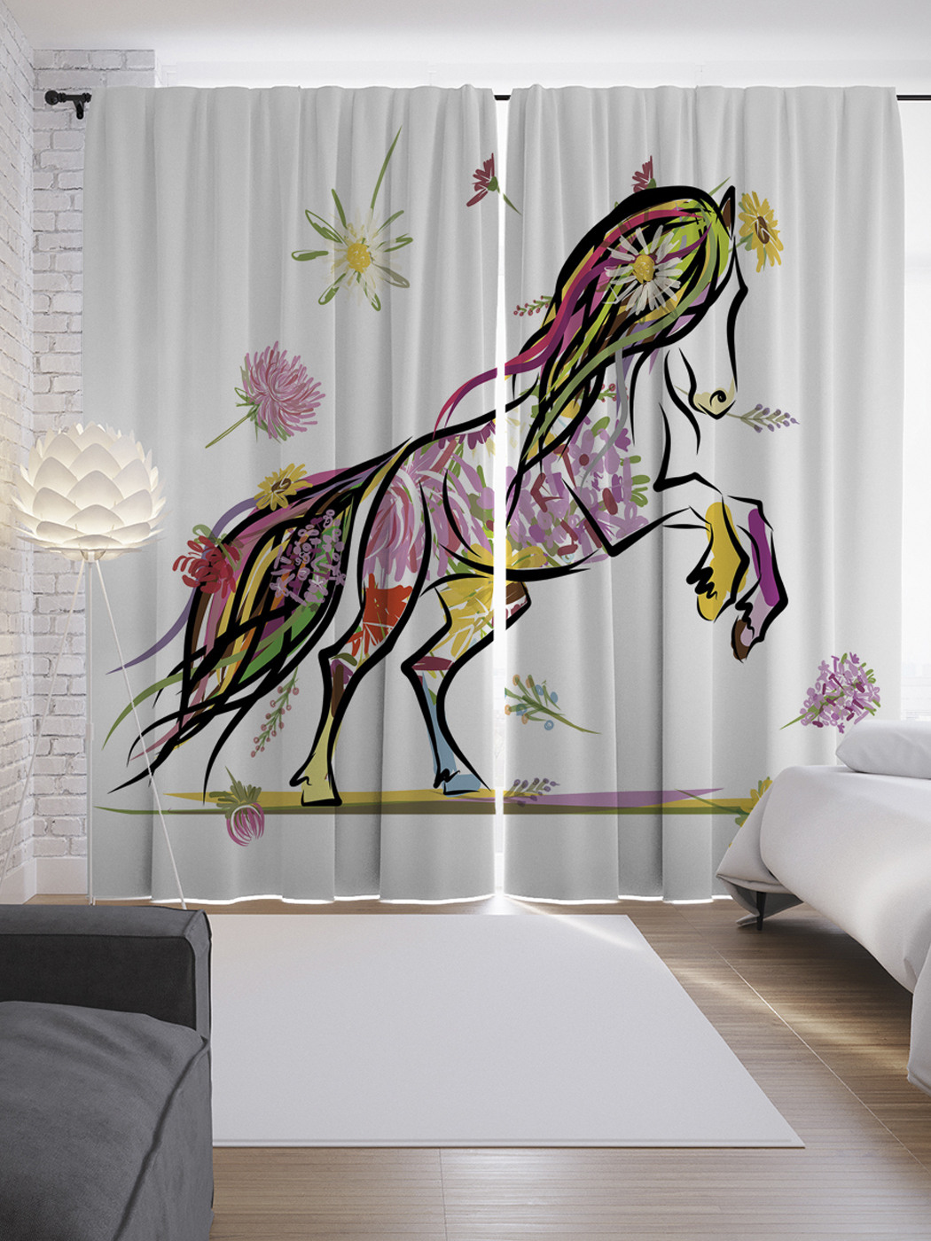 

Шторы с фотопечатью JoyArty «Мистический конь» из сатена, 290х265 см, Шторы с фотопечатью «Мистический конь» из сатена, 290х265 см