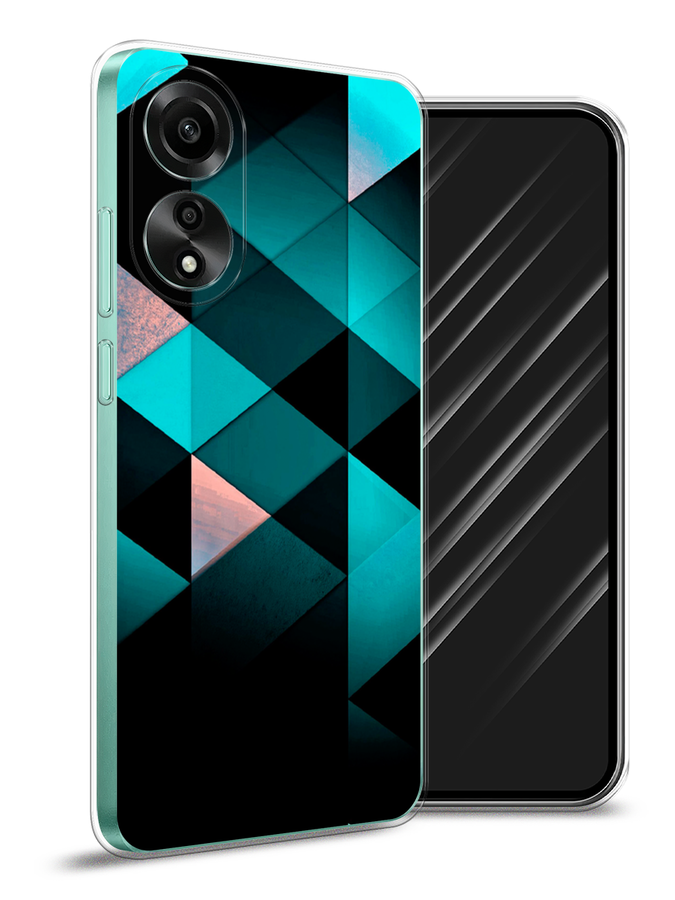 

Чехол Awog на Oppo A78 4G "Геометрия 16", Бирюзовый;черный, 2514750-1