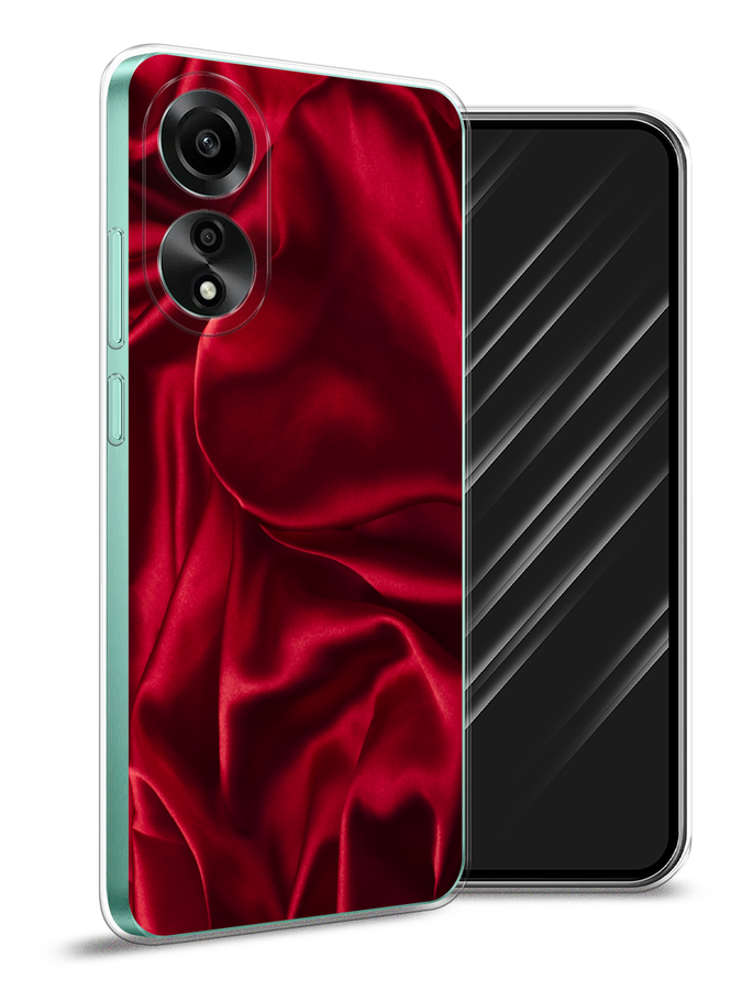 

Чехол Awog на Oppo A78 4G "Текстура красный шелк", 2514750-1