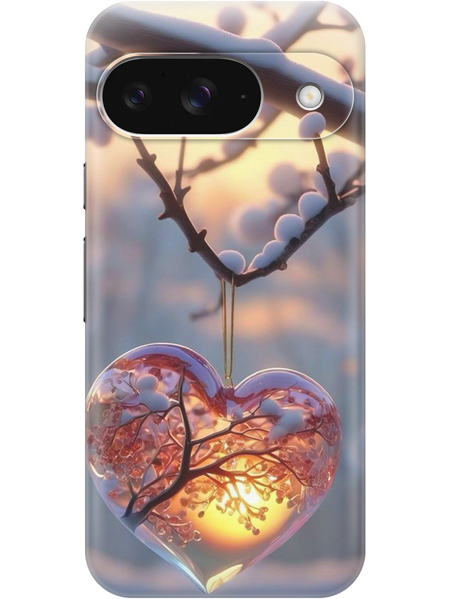 

Силиконовый чехол на Google Pixel 9 с принтом "Ледяное сердце", Прозрачный;белый;желтый;оранжевый, 784809791