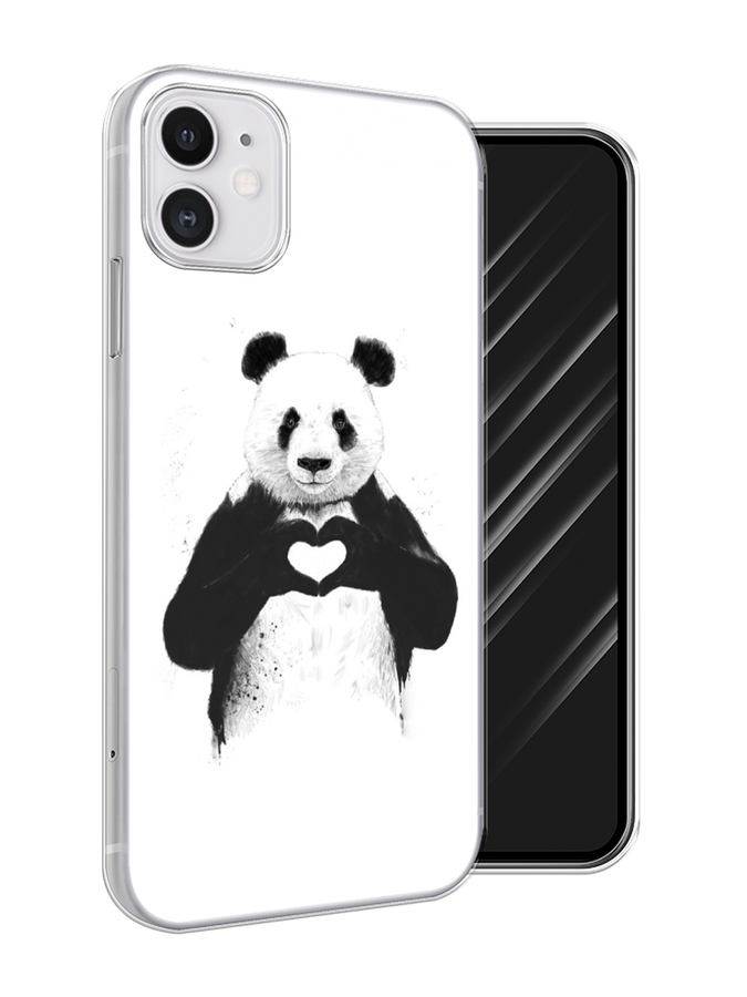 

Чехол Awog на Apple iPhone 11 / Айфон 11 "Панда love", Разноцветный, 12150-10