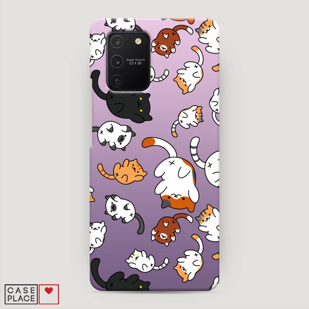 фото Пластиковый чехол "котопад" на samsung galaxy s10 lite awog