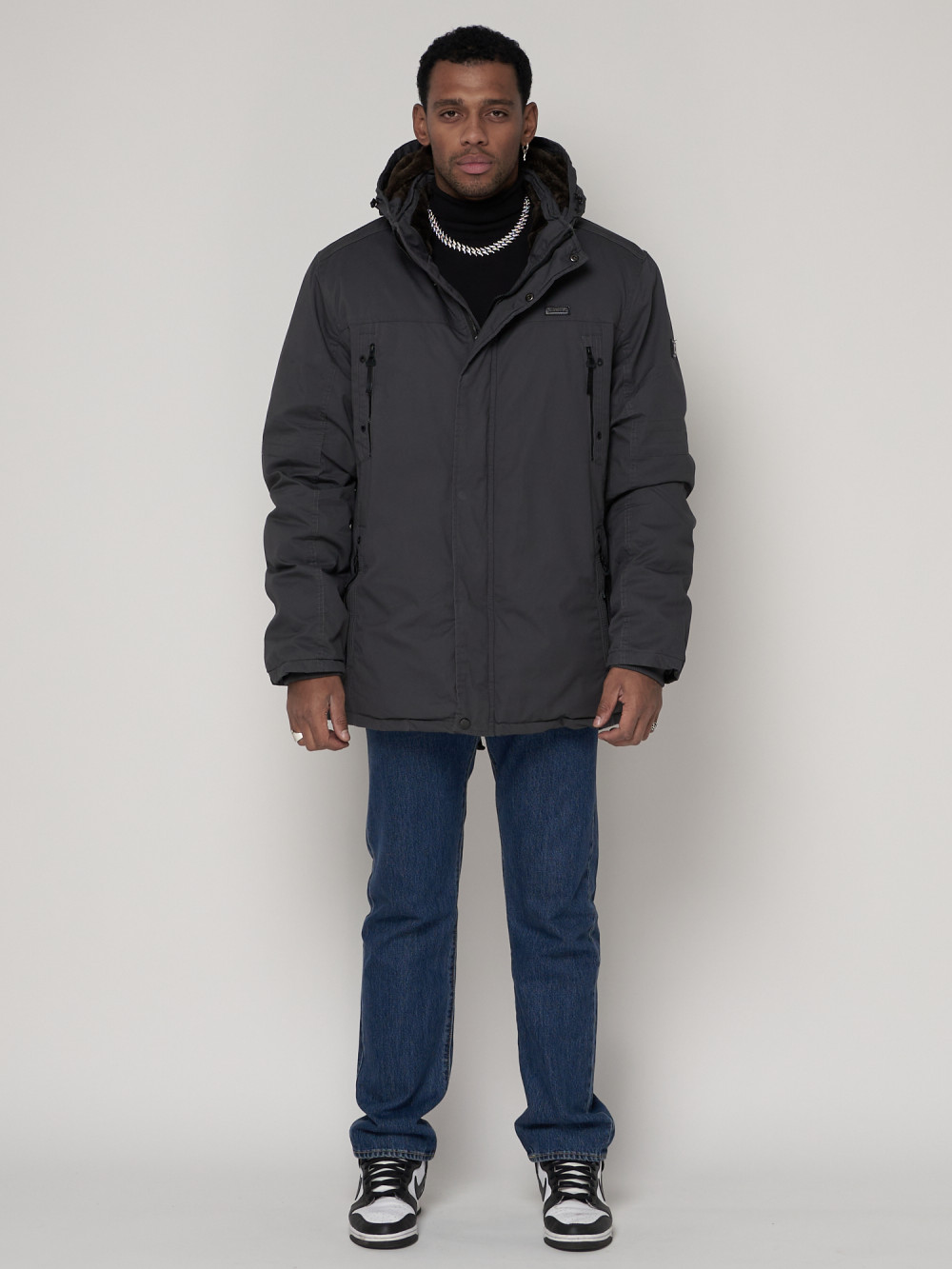 

Парка мужская MTFORCE 92112 серая M, 92112