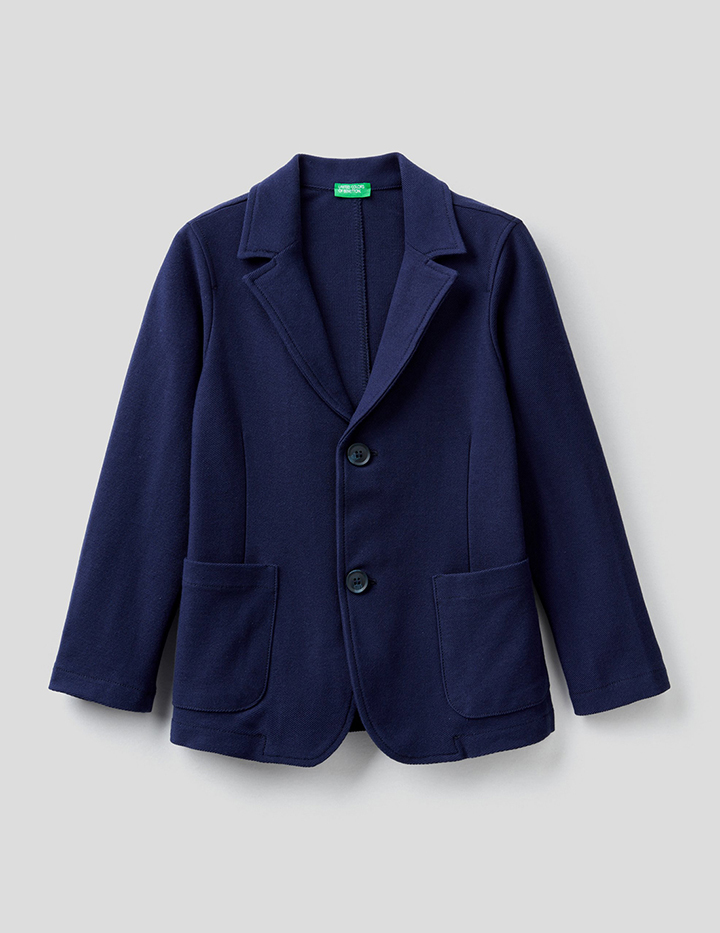 

Пиджак для мальчиков Benetton цв. синий р.116, 21A_3EOYC6054