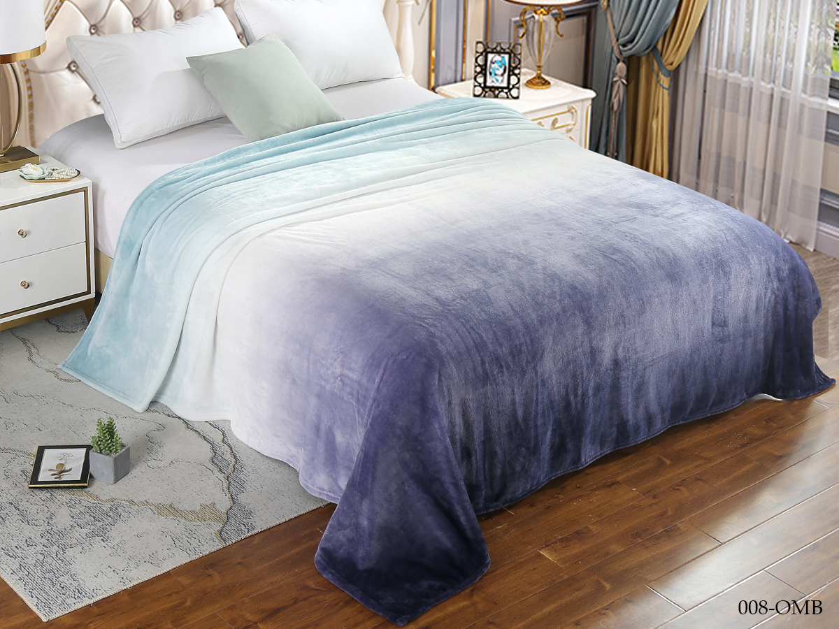 

Cleo Плед Cleo "OMBRE" велсофт двуспальный 180*200 180/008-OMB