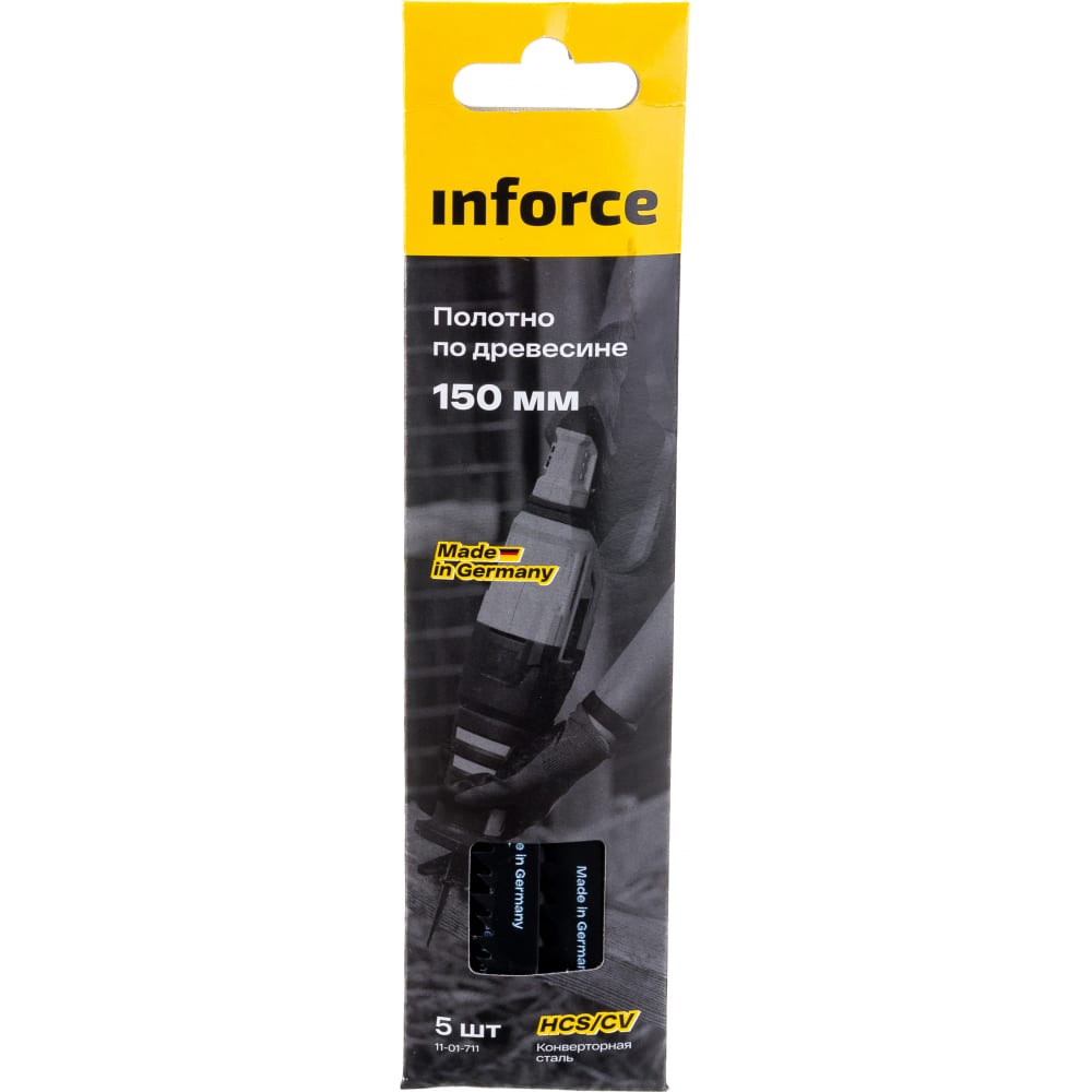 

Полотно по древесине 5 шт, 150 мм Inforce 11-01-711