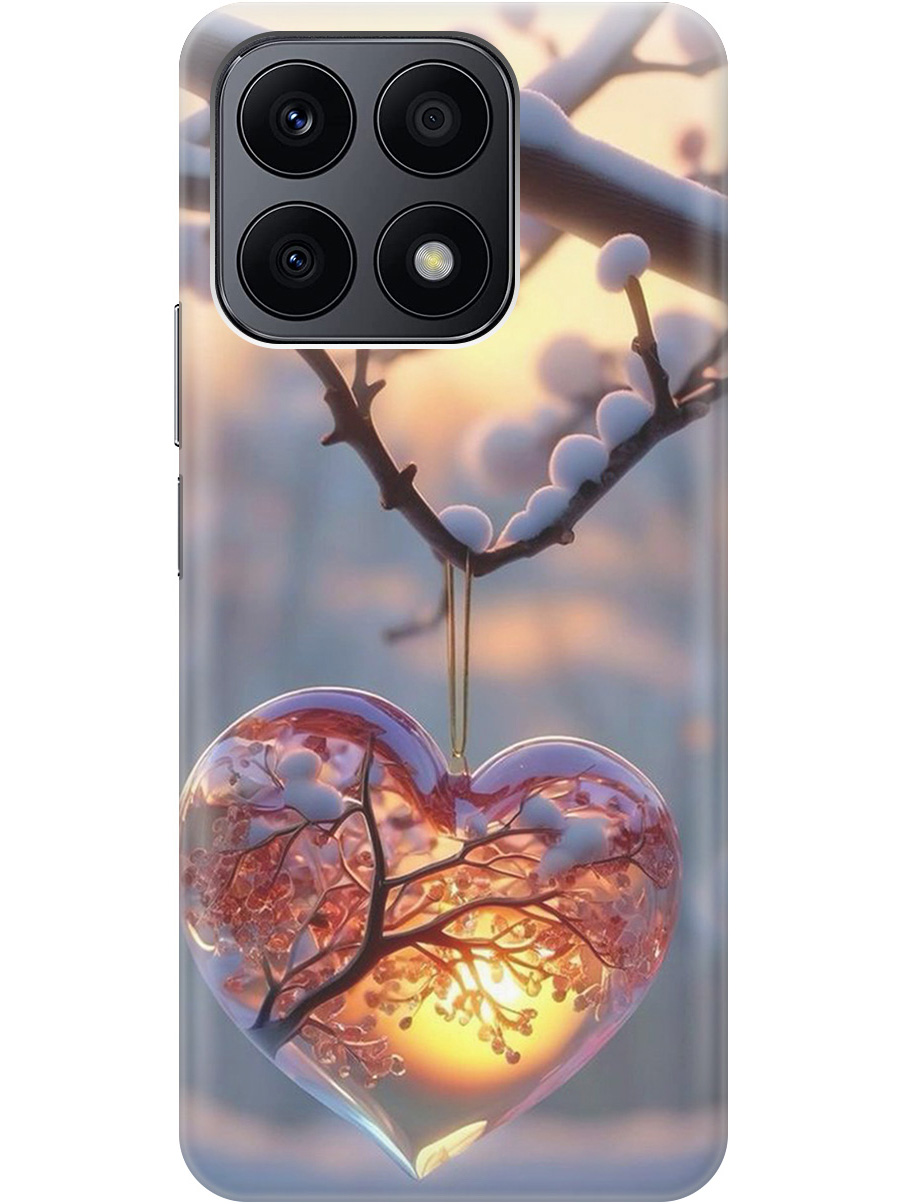 

Силиконовый чехол на Honor X8a с принтом "Ледяное сердце", Прозрачный;белый;желтый;оранжевый, 768741691